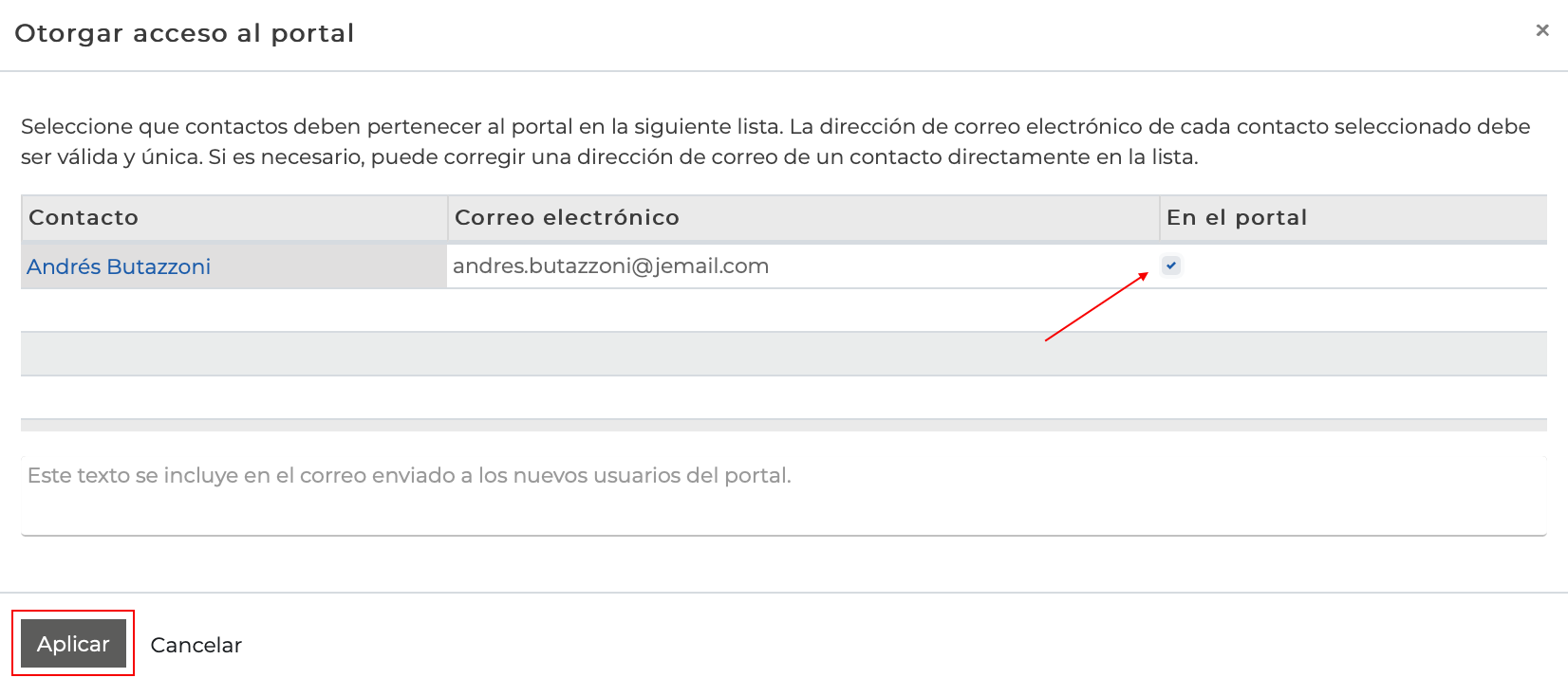 Imagen 4: Confirmar el acceso al portal