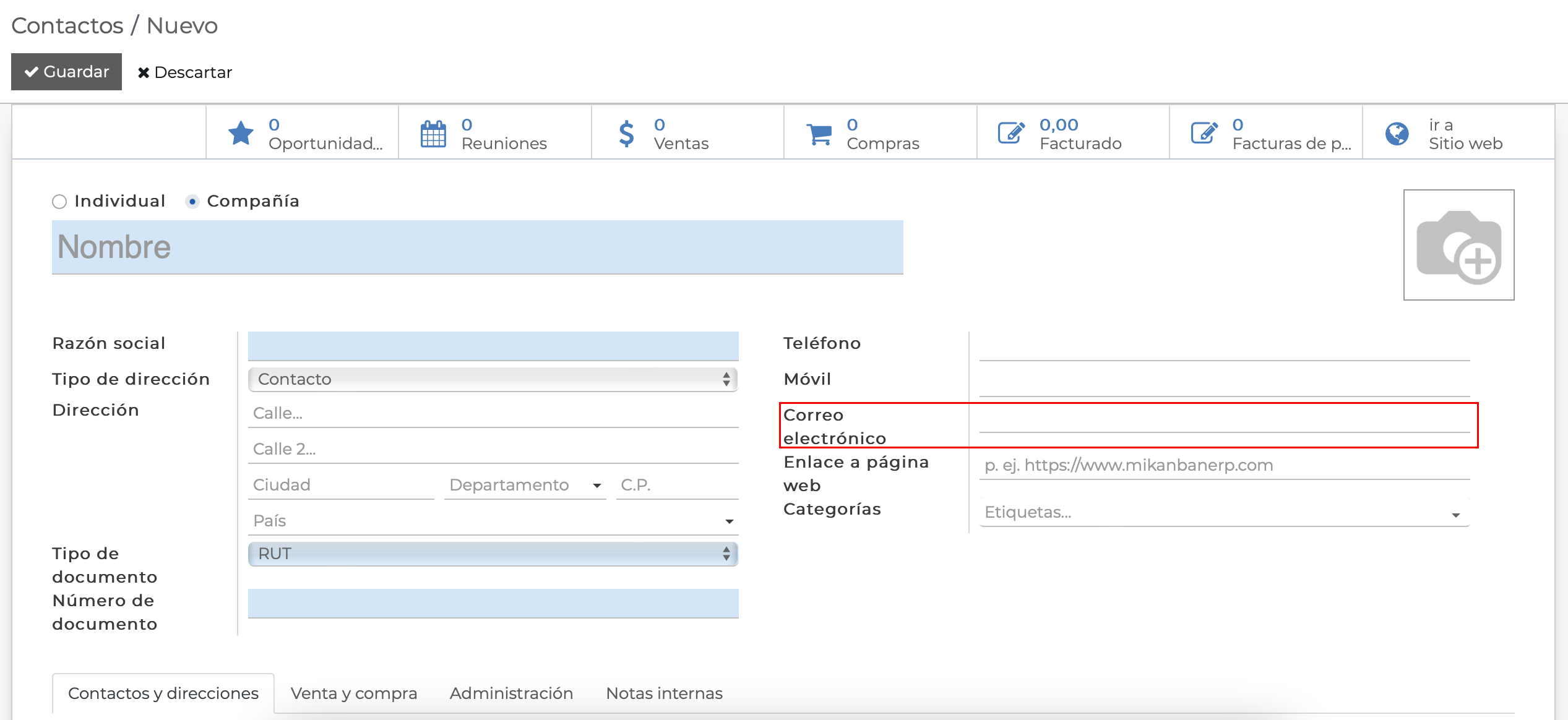 Imagen 1: Ficha del cliente