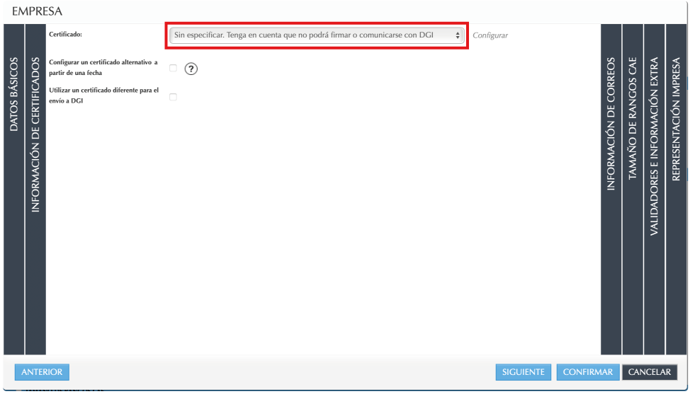 Imagen 4: Información de certificados. Imagen 4: Información de certificados.